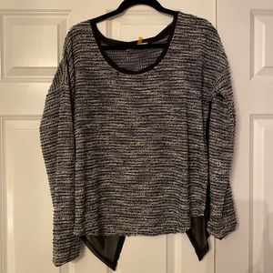 Black and white striped sweater